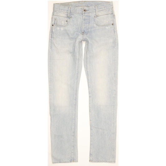 G-Star New Radar Men Blue Straight Slim Jeans W30 L32