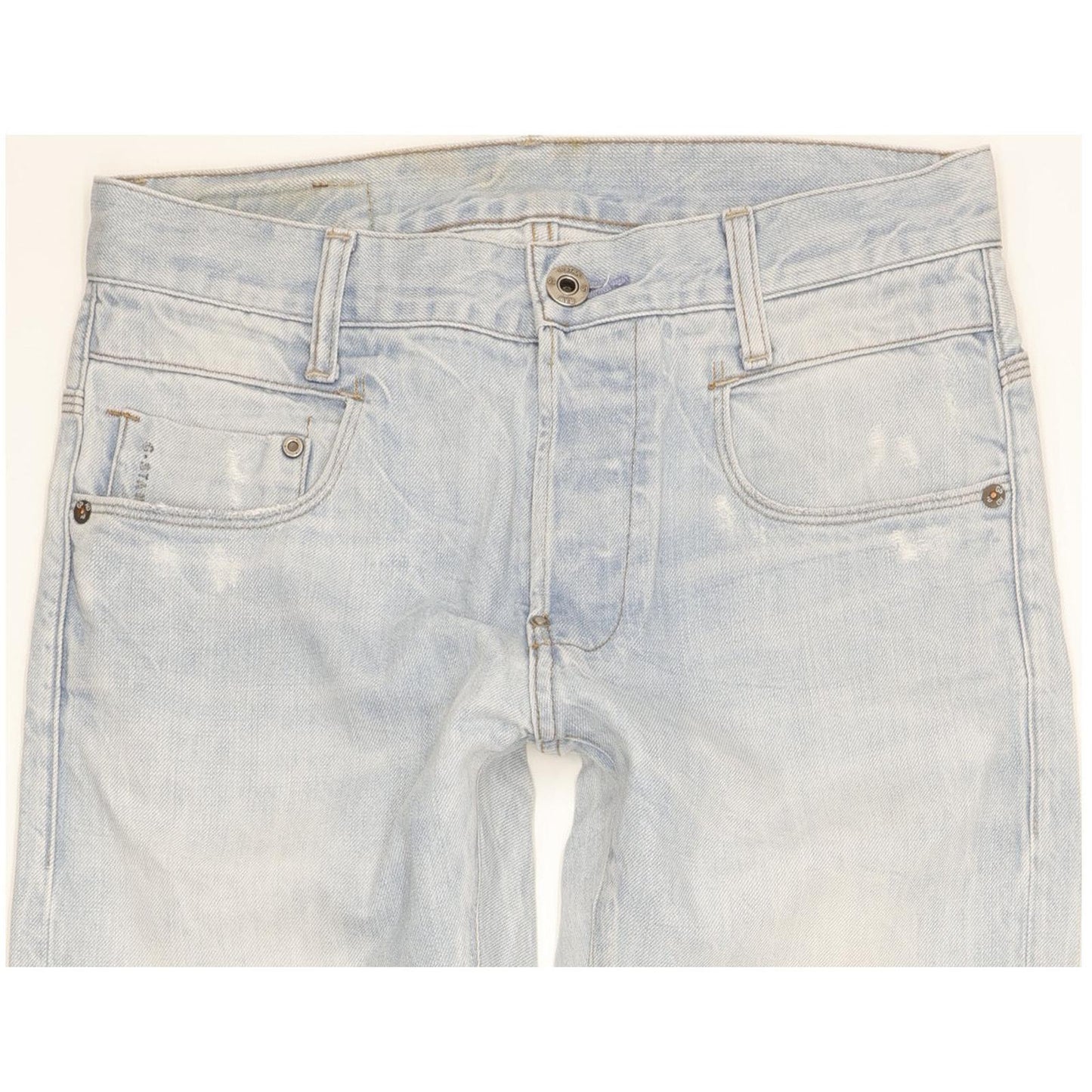 G-Star New Radar Men Blue Straight Slim Jeans W30 L32