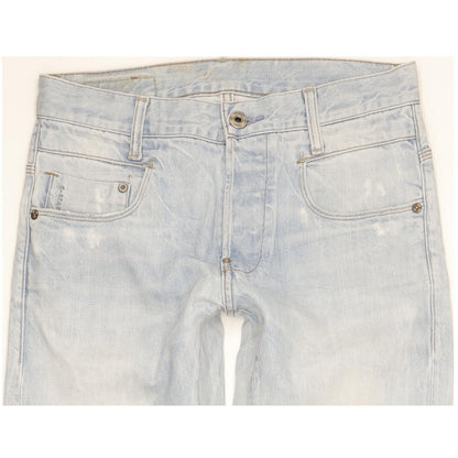 G-Star New Radar Men Blue Straight Slim Jeans W30 L32