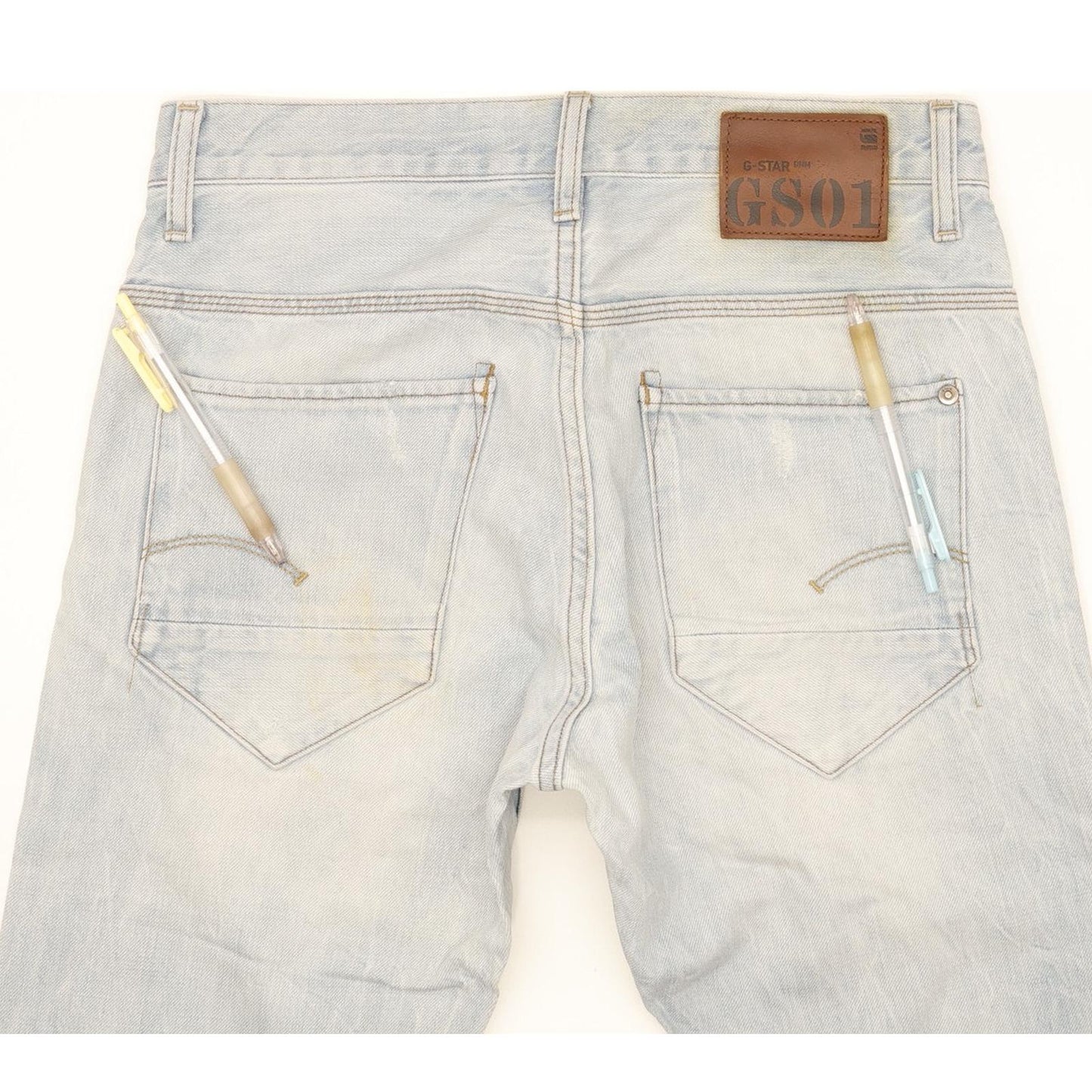 G-Star New Radar Men Blue Straight Slim Jeans W30 L32
