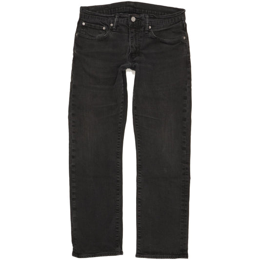 Levi's 514 Men Black Straight Slim Stretch Jeans W31 L29