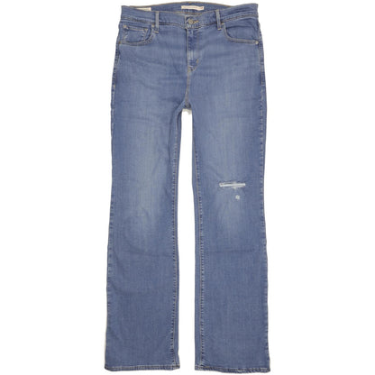 Levi's 725 Blue Bootcut Slim Stretch Jeans High Waisted W36 L34