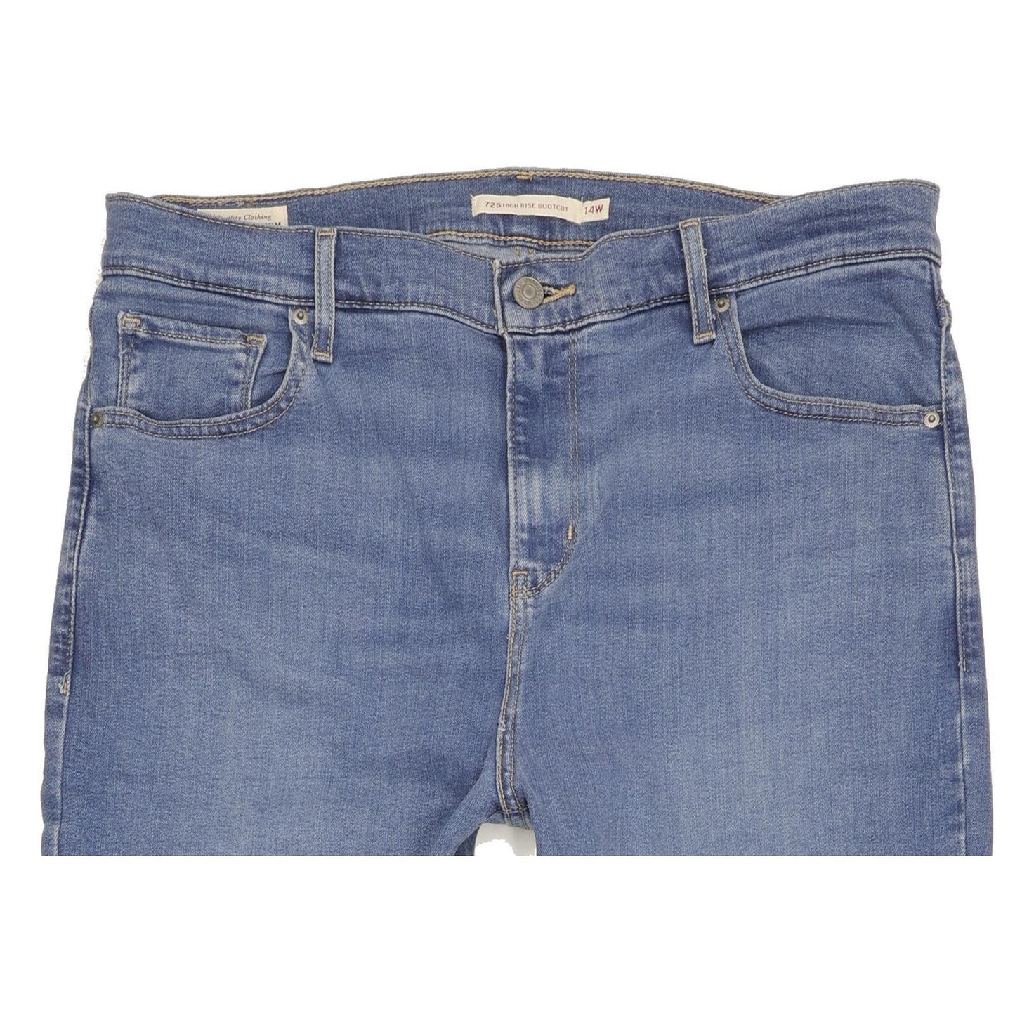 Levi's 725 Blue Bootcut Slim Stretch Jeans High Waisted W36 L34