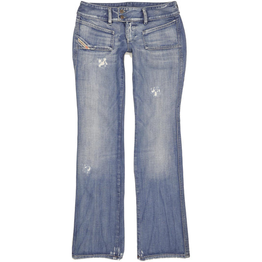 Diesel Hush Women Blue Bootcut Slim Jeans W30 L34