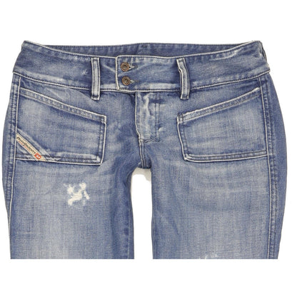 Diesel Hush Women Blue Bootcut Slim Jeans W30 L34