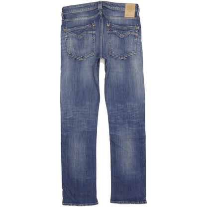 Replay Newbill Men Blue Straight Regular Stretch Jeans W32 L32