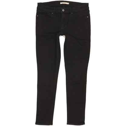 Levi's 711 Women Black Skinny Slim Stretch Jeans W29 L27