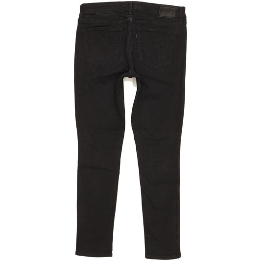 Levi's 711 Women Black Skinny Slim Stretch Jeans W29 L27