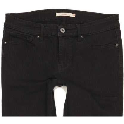 Levi's 711 Women Black Skinny Slim Stretch Jeans W29 L27