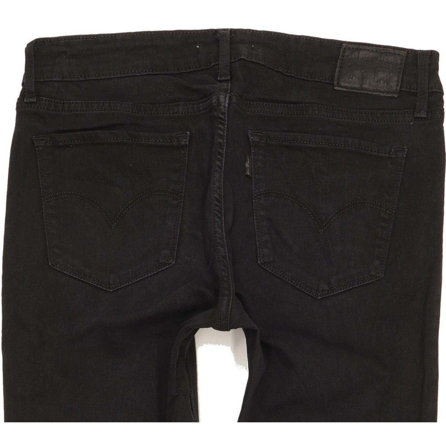 Levi's 711 Women Black Skinny Slim Stretch Jeans W29 L27