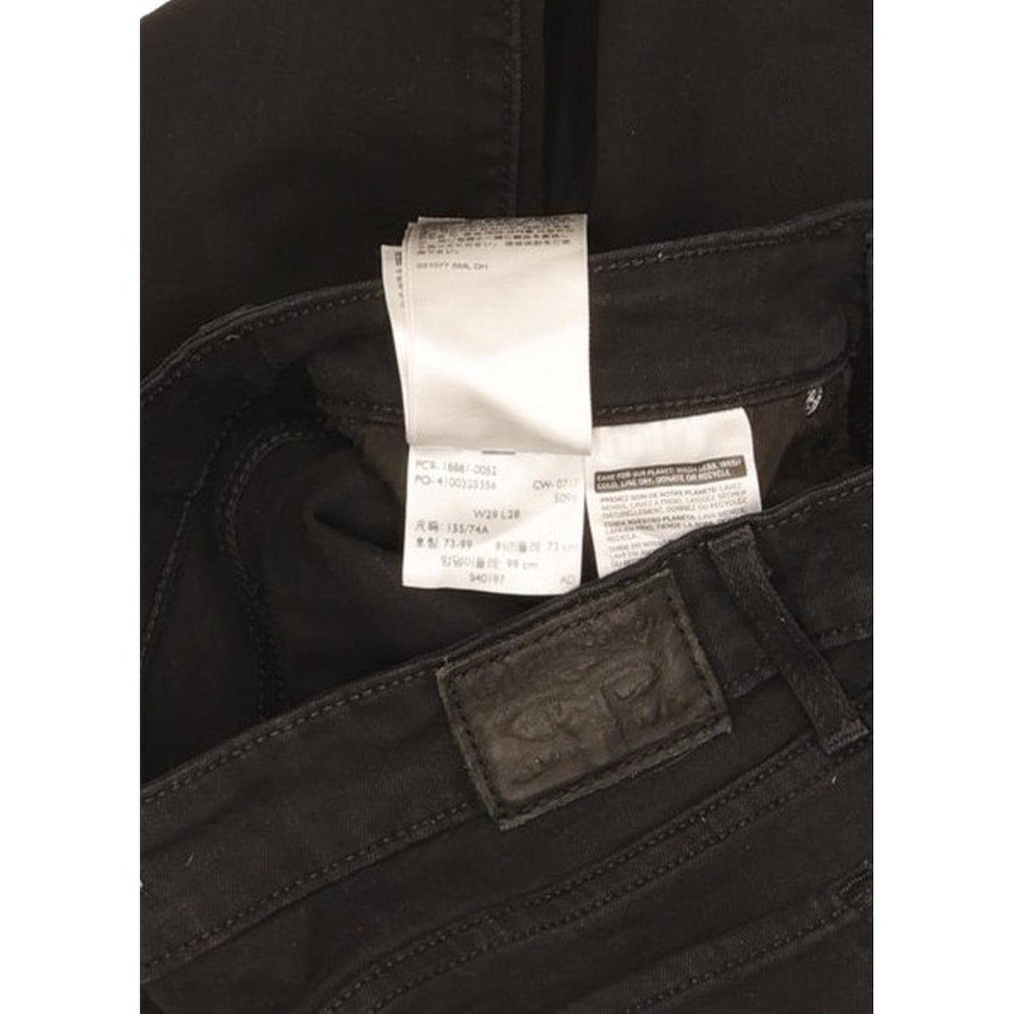 Levi's 711 Women Black Skinny Slim Stretch Jeans W29 L27