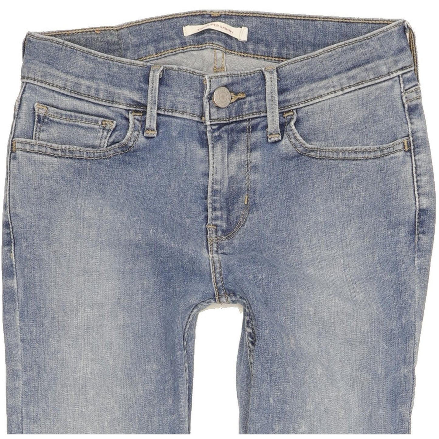 Levi's 710 Women Blue Skinny Slim Stretch Jeans W27 L30