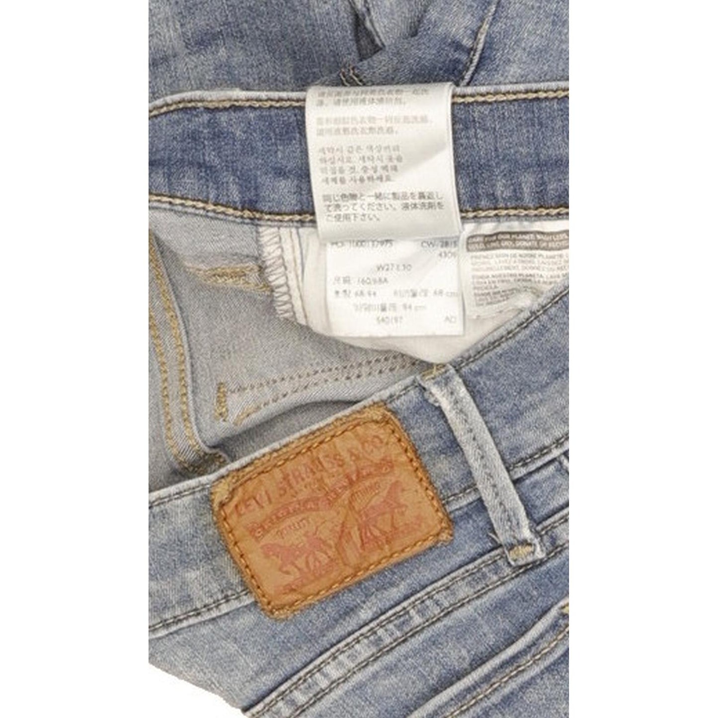 Levi's 710 Women Blue Skinny Slim Stretch Jeans W27 L30