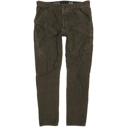 G-Star Citishield 3D Cargo Men Green Tapered Slim Stretch Jeans W32 L32