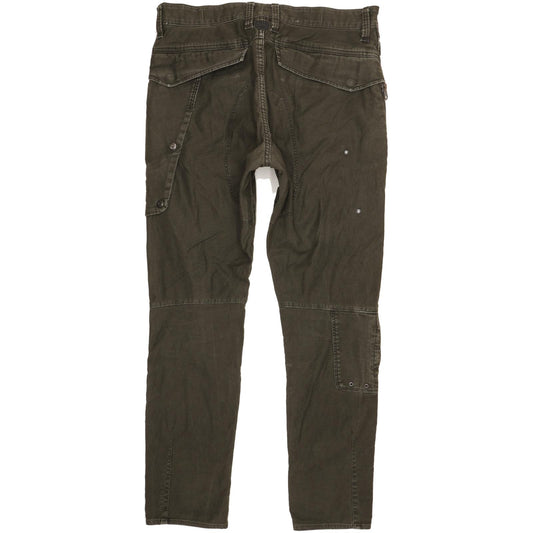 G-Star Citishield 3D Cargo Men Green Tapered Slim Stretch Jeans W32 L32