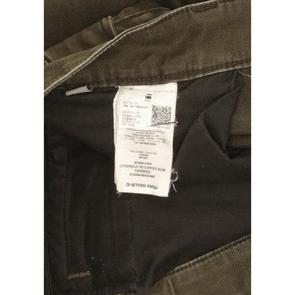 G-Star Citishield 3D Cargo Men Green Tapered Slim Stretch Jeans W32 L32