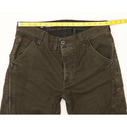 G-Star Citishield 3D Cargo Men Green Tapered Slim Stretch Jeans W32 L32