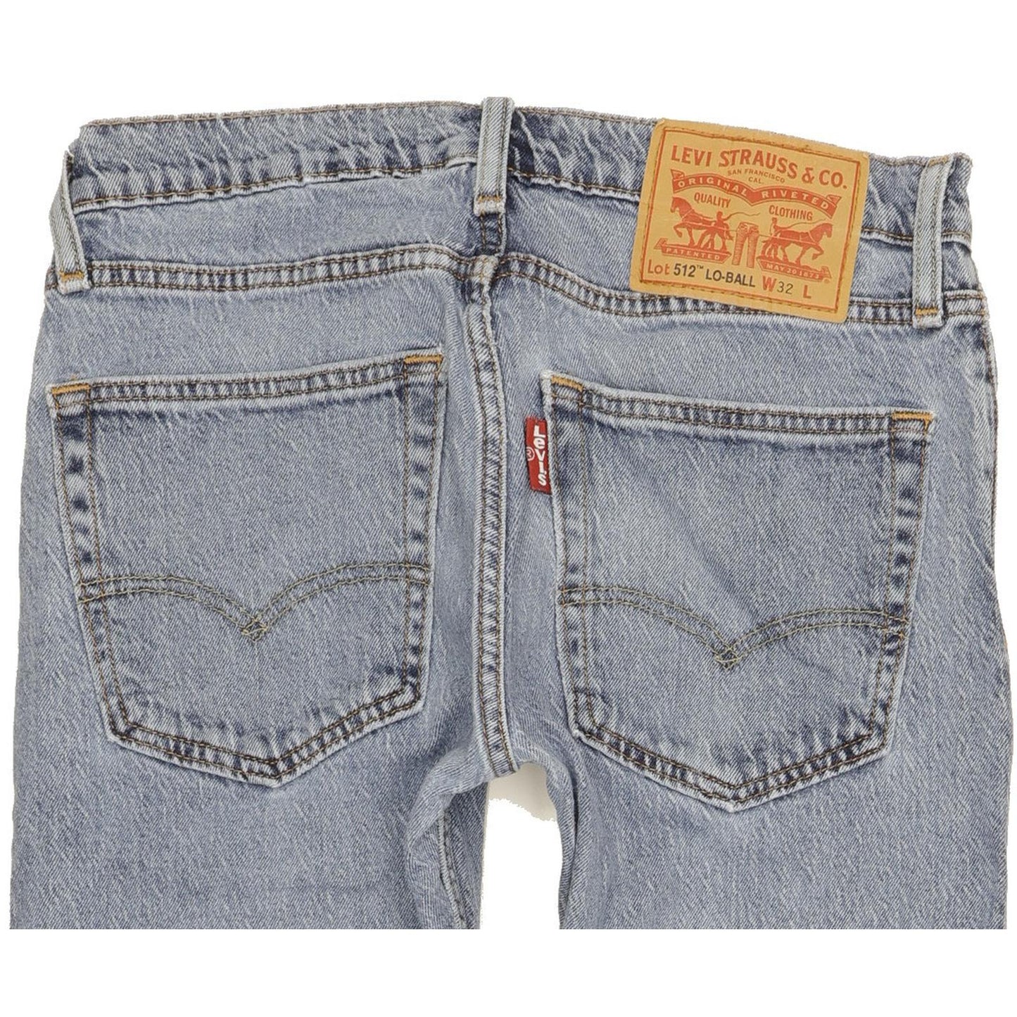 Levi's 512 Lo-Ball Men Blue Tapered Slim Stretch Jeans W32 L29