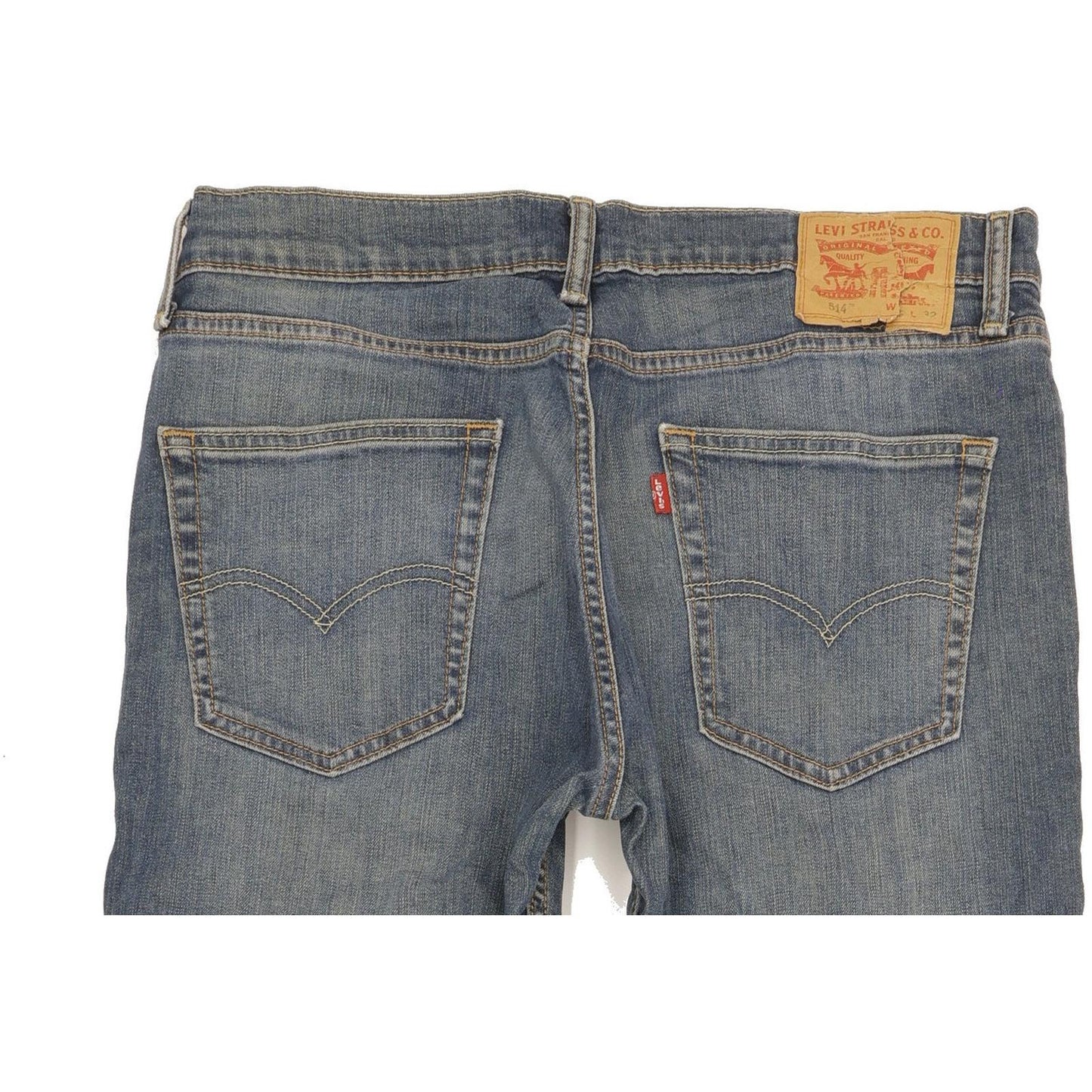 Levi's 514 Men Blue Straight Slim Stretch Jeans W32 L32