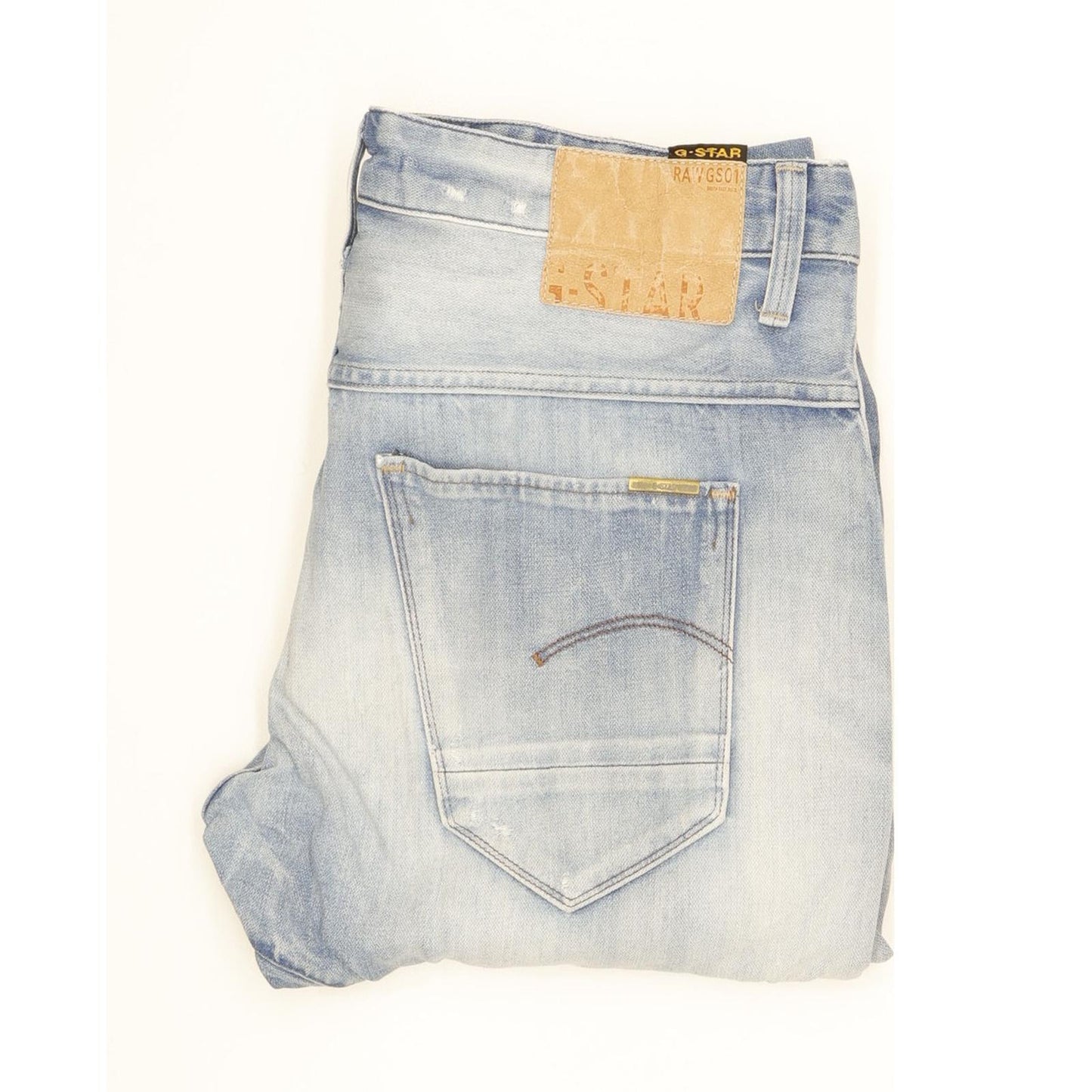 G-Star Men Blue Straight Regular Jeans W32 L32