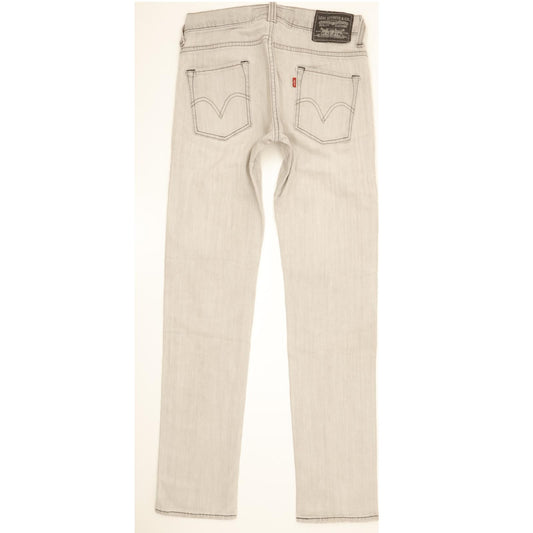 Levi's 511 Men Grey Skinny Slim Stretch Jeans W32 L32