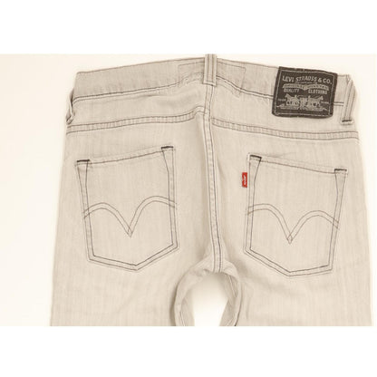 Levi's 511 Men Grey Skinny Slim Stretch Jeans W32 L32