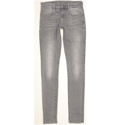 G-Star 3301 Deconstructed Women Grey Skinny Slim Stretch Jeans W30 L34