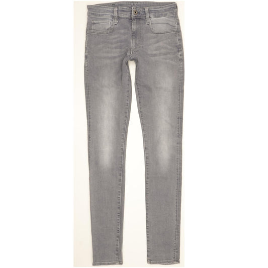 G-Star 3301 Deconstructed Women Grey Skinny Slim Stretch Jeans W30 L34