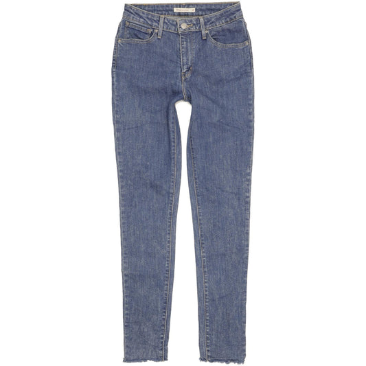 Levi's 721 Women Blue Skinny Slim Stretch Jeans W28 L34