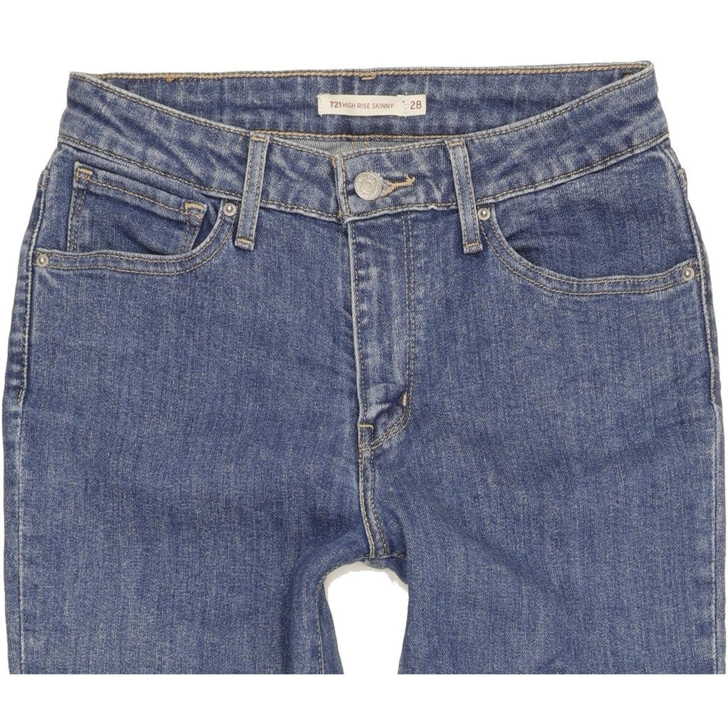 Levi's 721 Women Blue Skinny Slim Stretch Jeans W28 L34