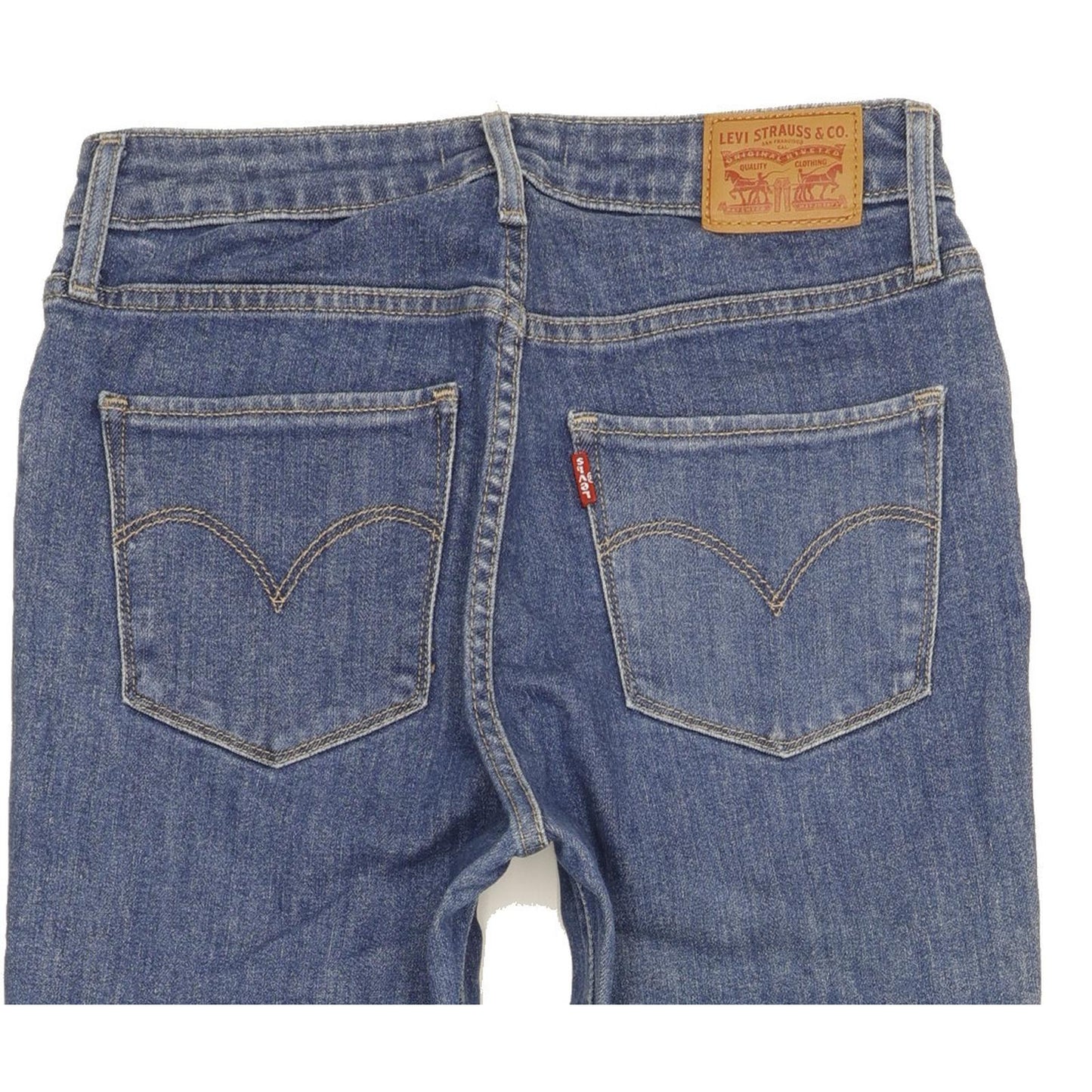 Levi's 721 Women Blue Skinny Slim Stretch Jeans W28 L34