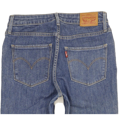 Levi's 721 Women Blue Skinny Slim Stretch Jeans W28 L34