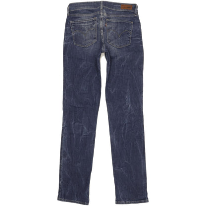 Levi's Demi Curve Women Blue Straight Slim Stretch Jeans W27 L32