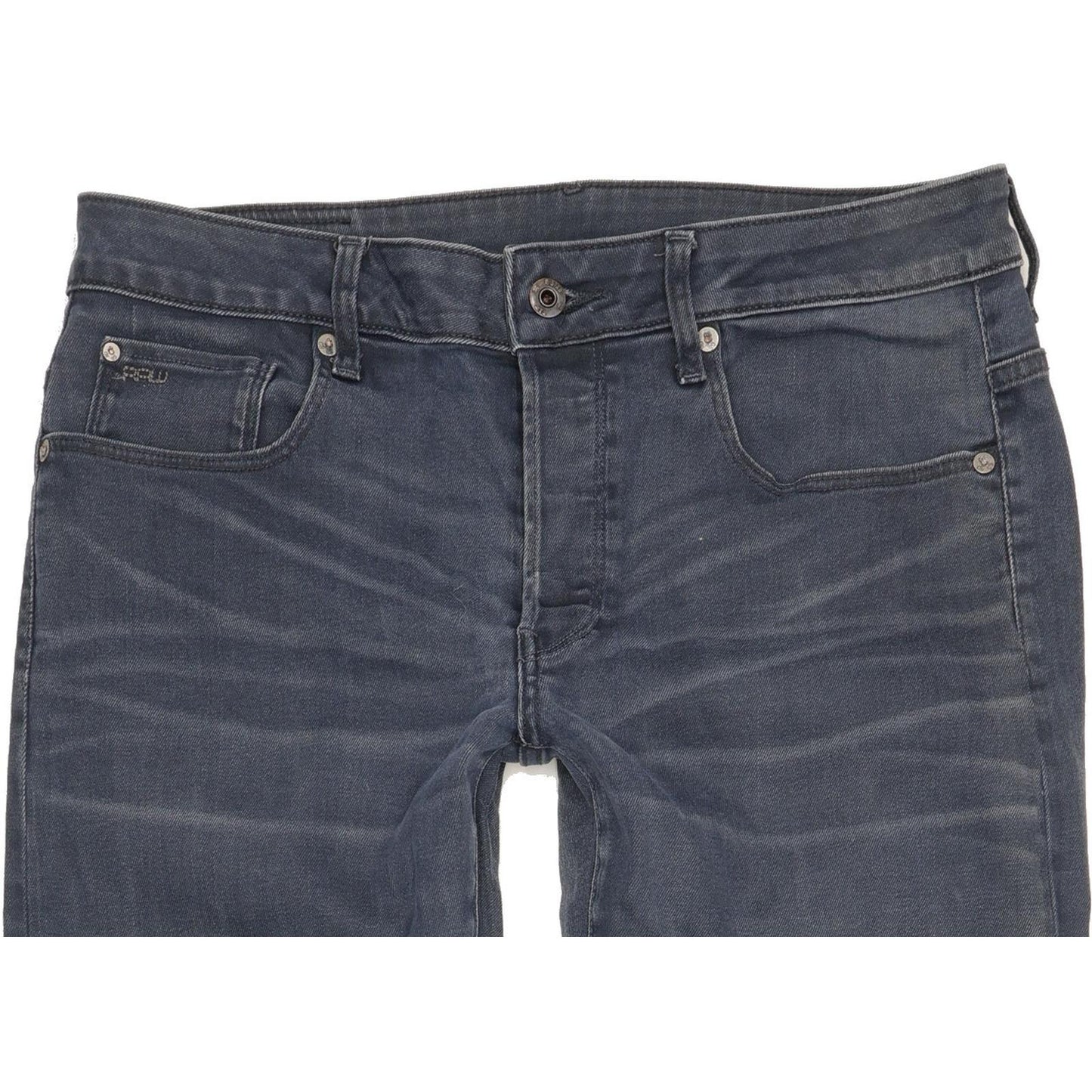 G-Star 3301 Men Blue Straight Regular Stretch Jeans W34 L35