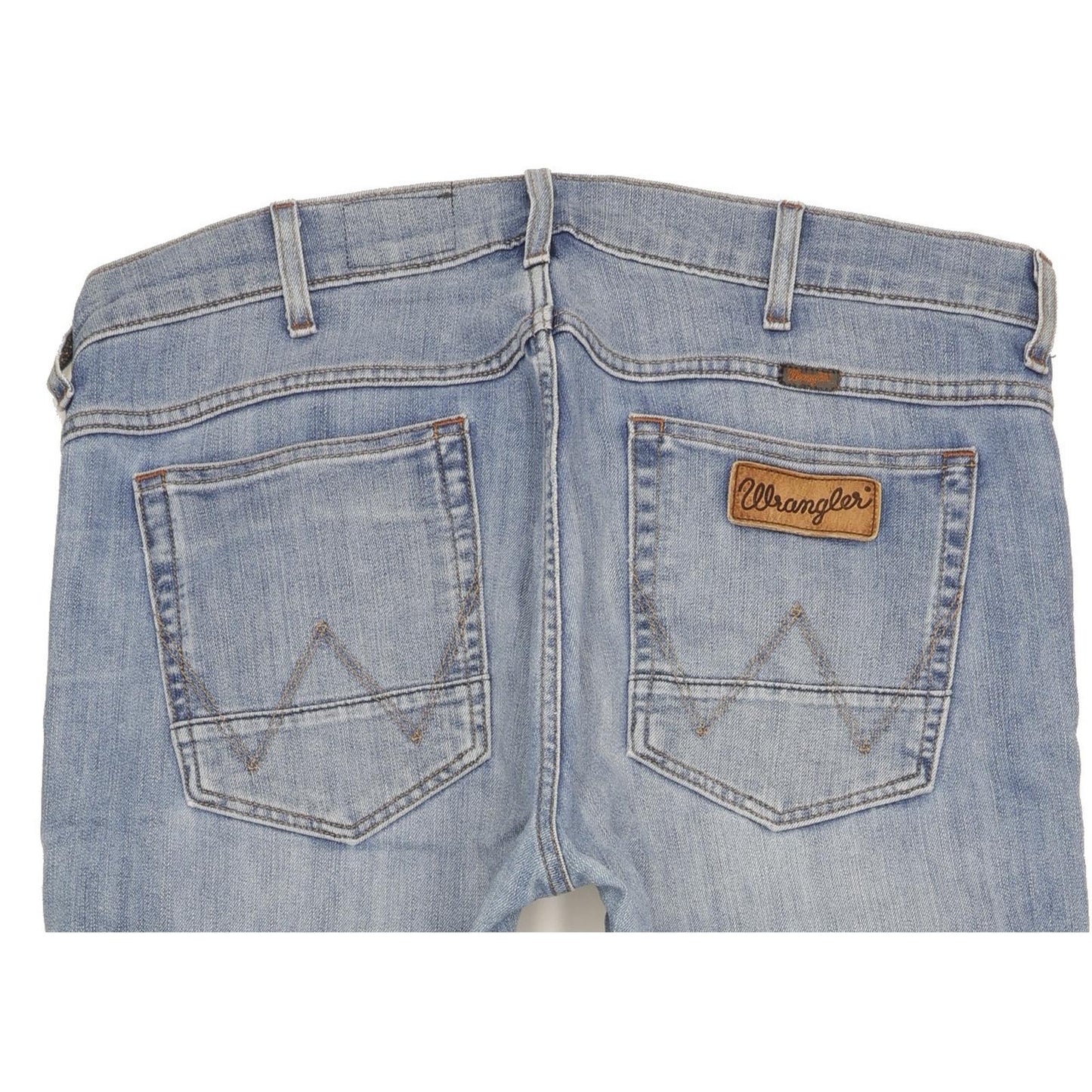 Wrangler Grensboro Men Blue Straight Regular Stretch Jeans W36 L32
