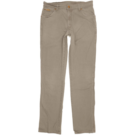 Wrangler Texas Men Grey Straight Regular Stretch Jeans W34 L34