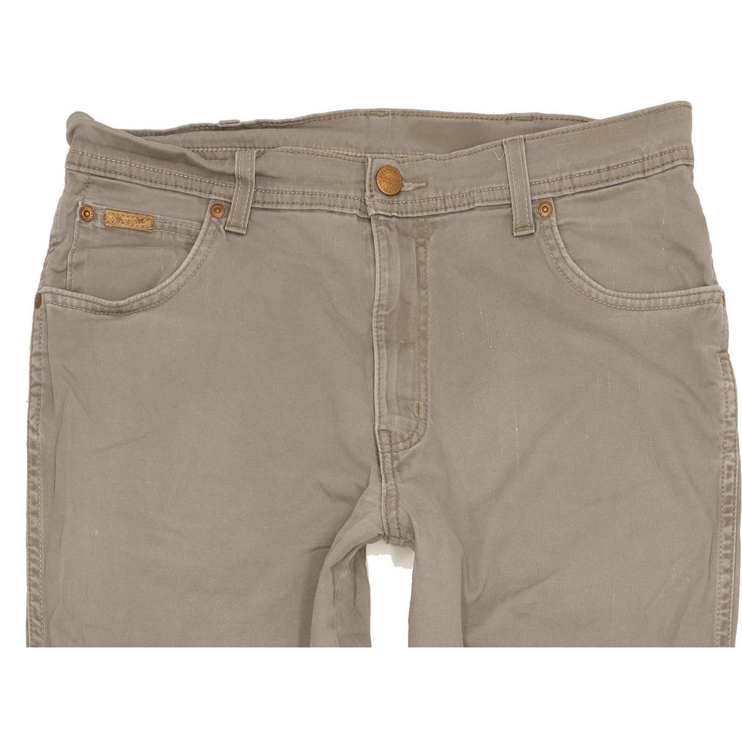 Wrangler Texas Men Grey Straight Regular Stretch Jeans W34 L34