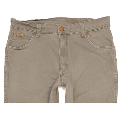 Wrangler Texas Men Grey Straight Regular Stretch Jeans W34 L34