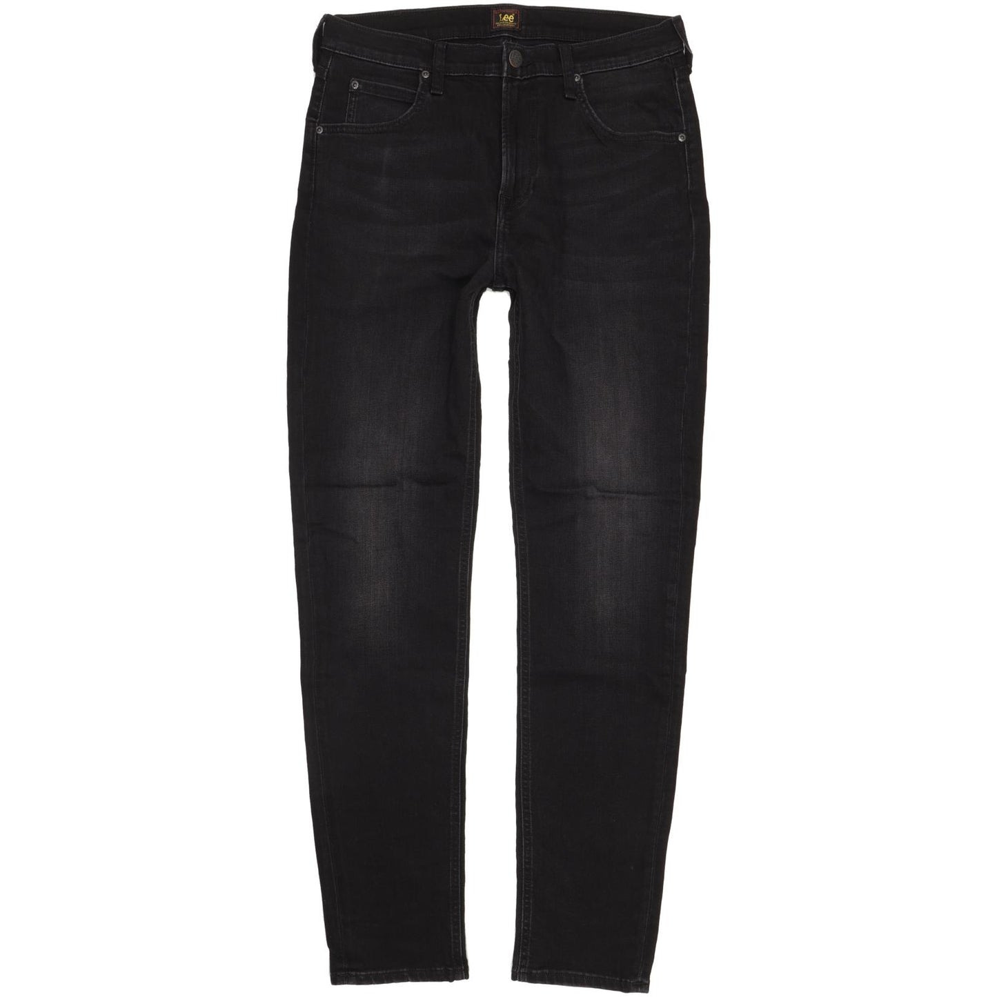 Lee Austin Black Straight Slim Stretch Jeans High Waisted W32 L33