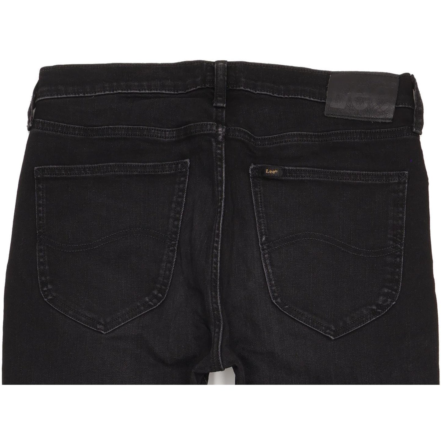 Lee Austin Black Straight Slim Stretch Jeans High Waisted W32 L33