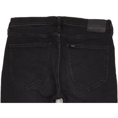 Lee Austin Black Straight Slim Stretch Jeans High Waisted W32 L33