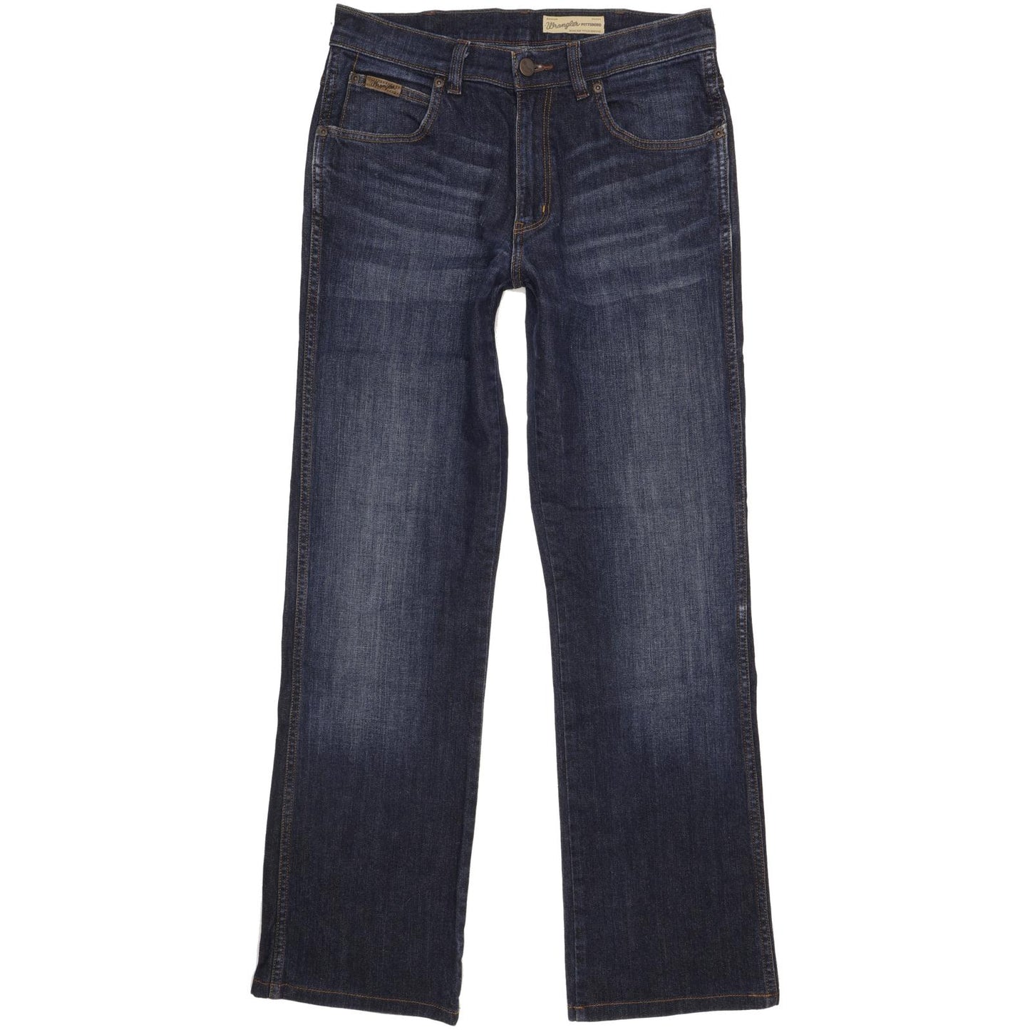 Wrangler Pittsboro Men Blue Straight Regular Stretch Jeans W32 L32