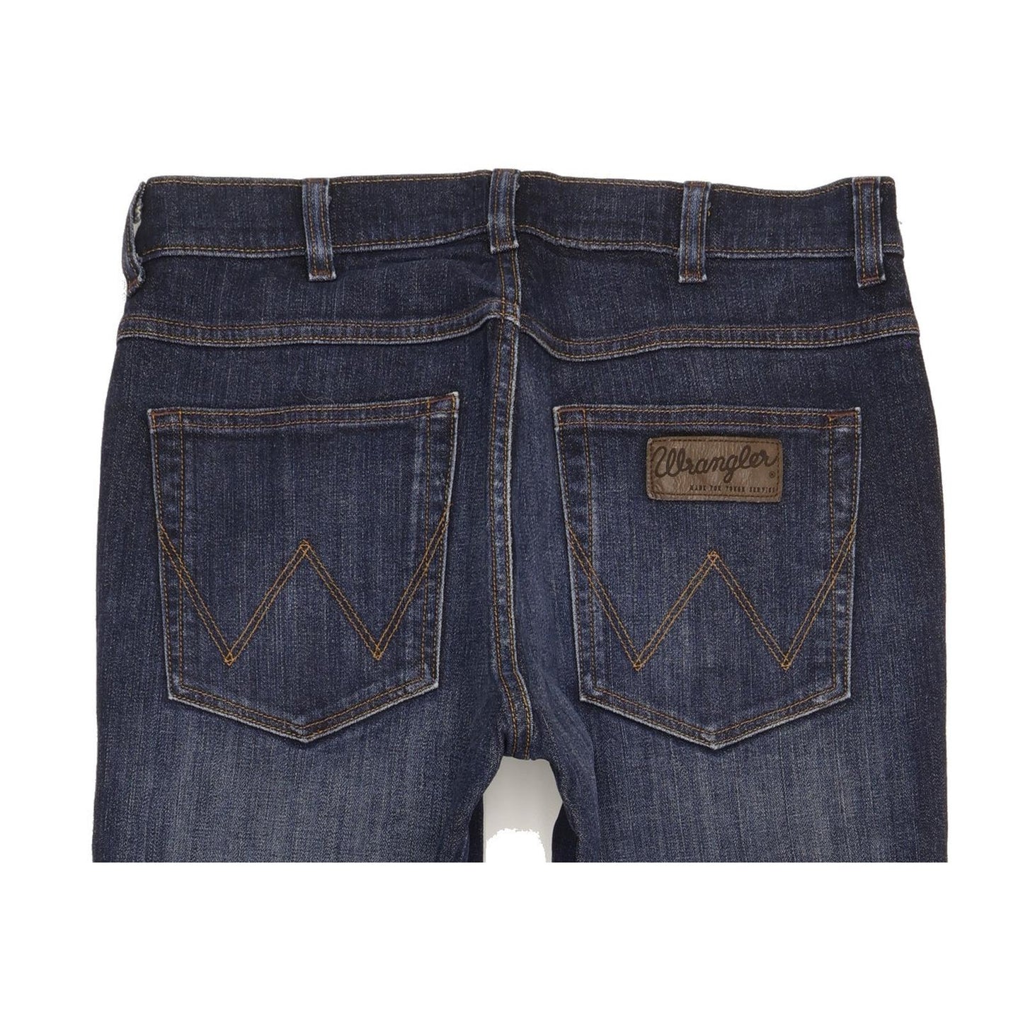 Wrangler Pittsboro Men Blue Straight Regular Stretch Jeans W32 L32