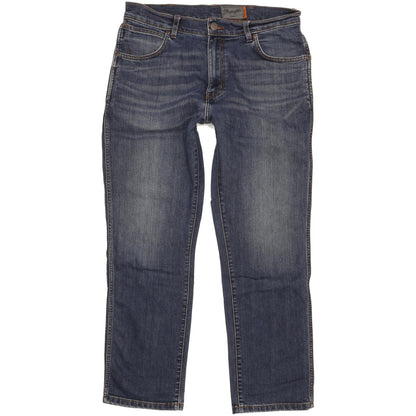 Wrangler Texas Men Blue Straight Regular Stretch Jeans W34 L29