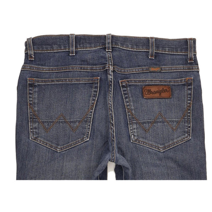 Wrangler Texas Men Blue Straight Regular Stretch Jeans W34 L29