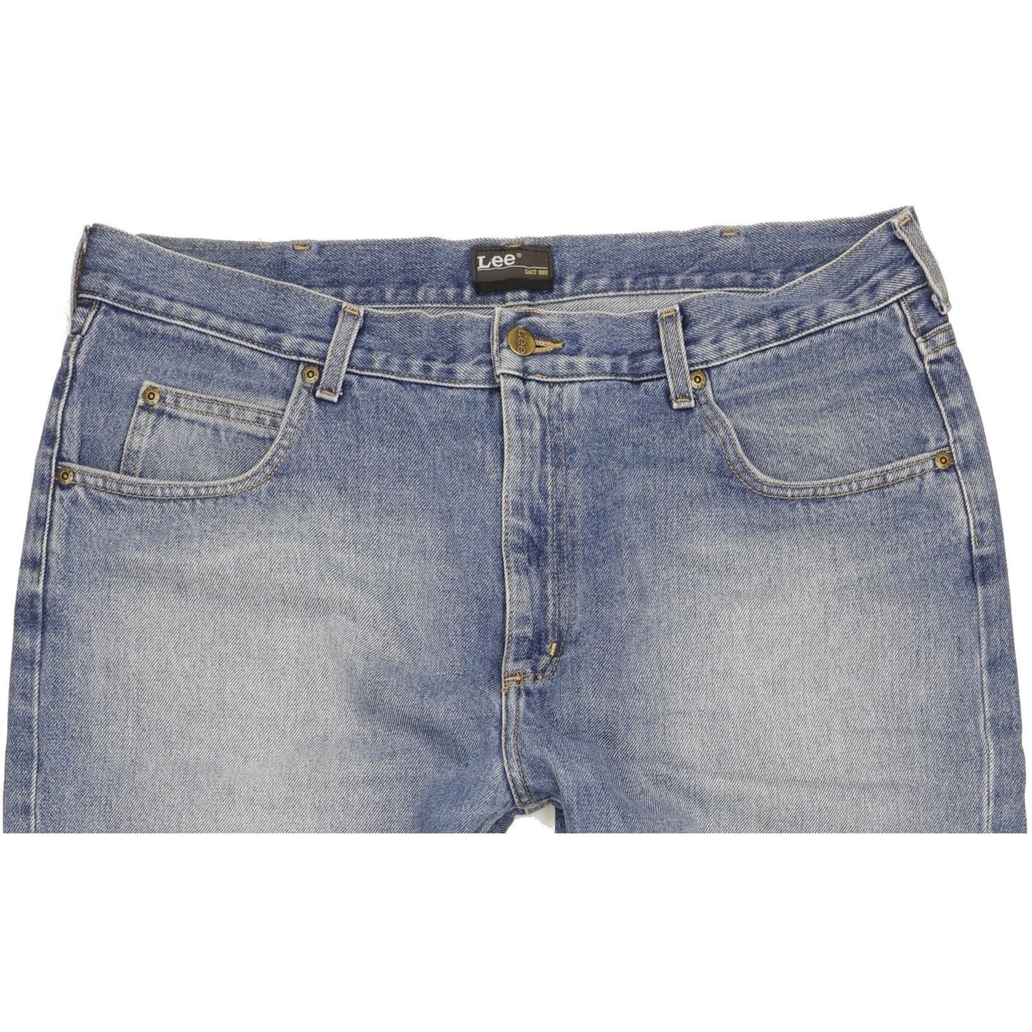 Lee Chicago Men Blue Straight Regular Jeans W38 L32