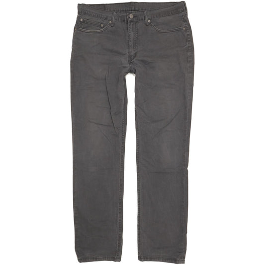 Levi's 514 Men Charcoal Straight Slim Stretch Jeans W36 L34