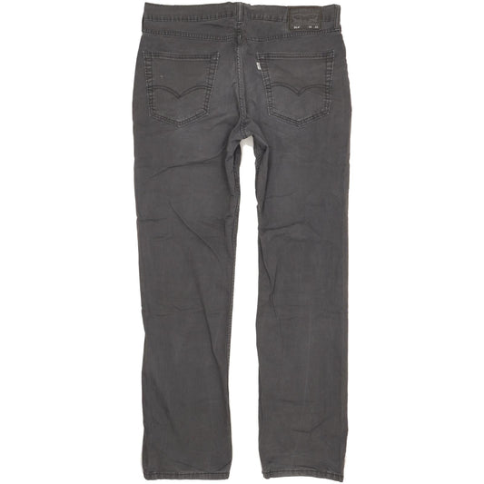 Levi's 514 Men Charcoal Straight Slim Stretch Jeans W36 L34