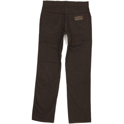 Wrangler Texas Men Brown Straight Regular Stretch Jeans W33 L32