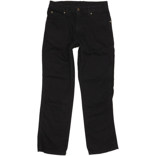 Wrangler Durable Quality Men Black Straight Regular Stretch Jeans W31 L30